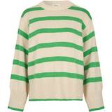 Modström CorbinMD Stripe O-Neck Sweater - Green Summer Sand