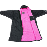 Herre - Nylon Frakker Dryrobe Advance Long Sleeve - Black/Pink