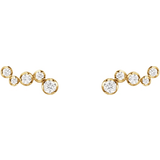 Georg Jensen Smykker Georg Jensen Signature Stud Earrings - Gold/Diamond