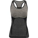 Dame - Polyester T-shirts & Toppe Hummel Clea Seamless Top - Chateau Gray