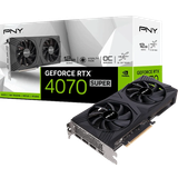 PNY Grafikkort PNY GeForce RTX 4070 Super Verto Dual Fan OC HDMI 3xDP 12GB