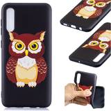 Lux-Case Orange Mobiltilbehør Lux-Case Lovely Owl Embossing Case for Galaxy A50
