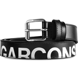 Comme des Garçons Figursyet Tøj Comme des Garçons Huge Logo Leather Belt - Black