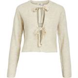Object M Tøj Object Cropped Reversible Cardigan - Sandshell