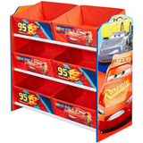 Disney Opbevaringsbokse Børneværelse Worlds Apart Lightning McQueen Toy Storage Unit
