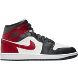 42 - Dame - Nike Air Jordan 1 Sneakers Nike Air Jordan 1 Mid W - Sail/Off-Noir/White/Gym Red