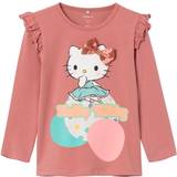 Aftagelig hætte - Hello Kitty Børnetøj Name It Ash Rose Janice Hello Kitty Bluse-110