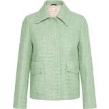InWear Elastan/Lycra/Spandex - Grøn Tøj InWear TitanIW Jacket, Green Tweed