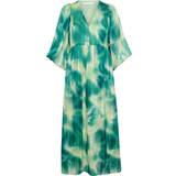 InWear Grøn - Skjortekrave Tøj InWear Himariiw Dress Kjoler 30109104 Green Art Splash