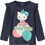 Aftagelig hætte - Hello Kitty Børnetøj Name It Dark Sapphire Janice Hello Kitty Bluse-104