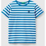 Benetton Børnetøj Benetton Striped 100% T-shirt, 18-24, Blue, Kids