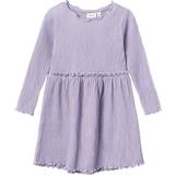 Elastan - Piger Kjoler Name It Organic Cotton Dress - Heirloom Lilac (13228211)
