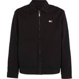 Tommy Hilfiger Elastan/Lycra/Spandex Overtøj Tommy Hilfiger Zip-Thru Logo Embroidery Regular Trucker Jacket - Black