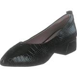 Butterfly Twists Paloma Black Patent Croc, Female, Sko, Flade sko, ballerina sko, Sort