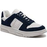 Tommy Hilfiger Ruskind Sko Tommy Hilfiger The Brooklyn Suede Mixed Texture Trainers DARK NIGHT NAVY