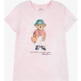 Ralph Lauren Børnetøj Ralph Lauren Teen Girls Pink Polo Bear Cotton T-Shirt