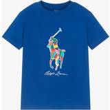Ralph Lauren Børnetøj Ralph Lauren Boys Blue Cotton Pony T-Shirt
