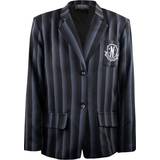 Cinereplicas Sort Tøj Cinereplicas Wednesday Jacket Nevermore Academy black Striped Blazer