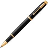 Parker Kuglepenne Parker IM Rollerball Pen Black Lacquer with Gold Trim