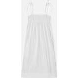 Ganni 16 Kjoler Ganni Cotton-Poplin Midi Dress 40/UK White