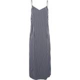 4 - Dame - Lange kjoler Tommy Hilfiger Stripe Slim Fit Maxi Slip Dress BOLD STP DESERT SKY