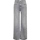 Dame Jeans Only Juicy Hw Wide Leg Jeans - Medium Gray Denim