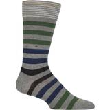 SockShop Herre Tøj SockShop Mens Pair Burlington Blackpool Multi Striped Cotton Greys 6.5-11 Mens