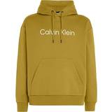 Calvin Klein Bomuld - Gul Tøj Calvin Klein Cotton Terry Logo Hoodie Green