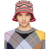 Ganni Cold Shoulder Tøj Ganni Cotton Crochet Bucket Hat Hat Racing Red