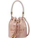 Pink Bucket Bags Marc Jacobs The Leather Mini Bucket Bag - Rose
