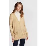 United Colors of Benetton Beige Tøj United Colors of Benetton Strickjacke 108AD600Y Beige Relaxed Fit
