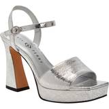 51 ½ - Sølv Sko Katy Perry Women's Square Open Platform Sandals Silver