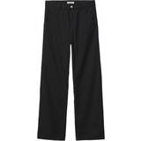 Dame - W25 Bukser & Shorts Carhartt WIP Simple Pant W - Black Rinsed