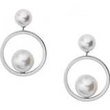 Skagen Perler Øreringe Skagen Agnethe Earrings - Silver/Pearls