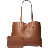Brun - Trykknap Tote Bag & Shopper tasker Michael Kors Eliza Extra Large Reversible Tote Bag - Natural/Luggage