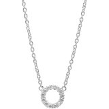 Sif Jakobs Blank Halskæder Sif Jakobs Biella Piccolo Necklace - Silver/Transparent