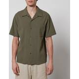 NN07 Elastan/Lycra/Spandex - Grøn Tøj NN07 Julio Seersucker Short Sleeve Shirt Capers Green