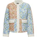 Only M Overtøj Only Smilla Quilted Patchwork Jacket - White/Cloud Dancer