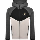Nike Hvid Overtøj Nike Sportswear Tech Fleece Windrunner Men's Hooded Jacket - Light Orewood Brown/Iron Grey/Black/Metallic Gold