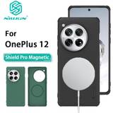 Nillkin Für One Plus 12 Handyhülle Super Frosted Shield Pro Magnetische Hartschale aus PC TPU, stoßfeste Rückseite für OnePlus 12