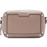 BOSS Leather Emblem Shoulder Bag - Medium Beige