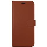 Valenta Mobiltilbehør Valenta Book Case Leather Brown Gel Skin iPhone 14 Plus