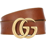Gucci Dame Bælter Gucci Double G Buckle Belt - Brown