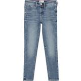 River Island Denimjakker Tøj River Island Petite Skinny-jeans med mellemhøj talje mellemvasket blå