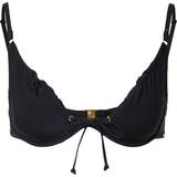 Boux Avenue Ibiza Sort balconette-bikinitop med snørehuller-Black