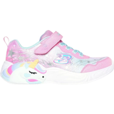 Turkis Sneakers Børnesko Skechers Unicorn Charmer Lil Stellar - Pink/Turquoise