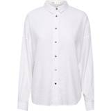 InWear Hør Tøj InWear Amosiw Kiko Shirt Kvinde Skjorter Relaxed Fit hos Magasin Pure White