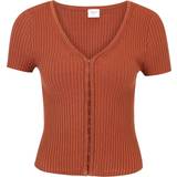 Abercrombie & Fitch Nylon Tøj Abercrombie & Fitch Kortærmet brun cardigan-top