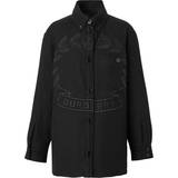 Burberry Sort Overtøj Burberry Embroidered Layered Jacket - Black