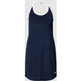 Tommy Hilfiger Dame Kjoler Tommy Hilfiger Heritage Halterneck Cover Up Mini Dress DARK NIGHT NAVY